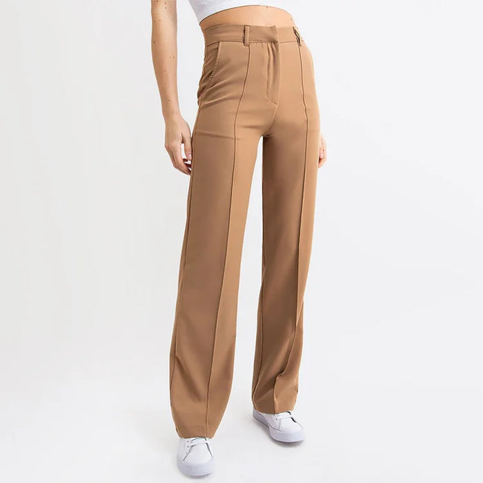 Pantalon met hoge taille voor vrouwen, perfect voor een elegante en moderne uitstraling