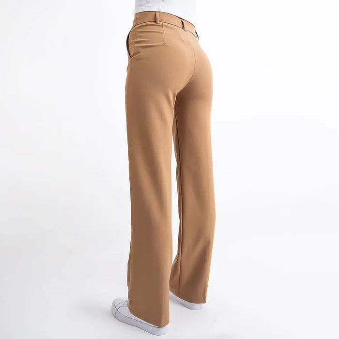 Pantalon met hoge taille voor vrouwen, perfect voor een elegante en moderne uitstraling