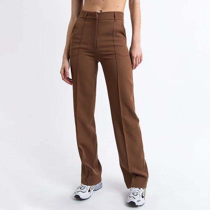 Pantalon met hoge taille voor vrouwen, perfect voor een elegante en moderne uitstraling