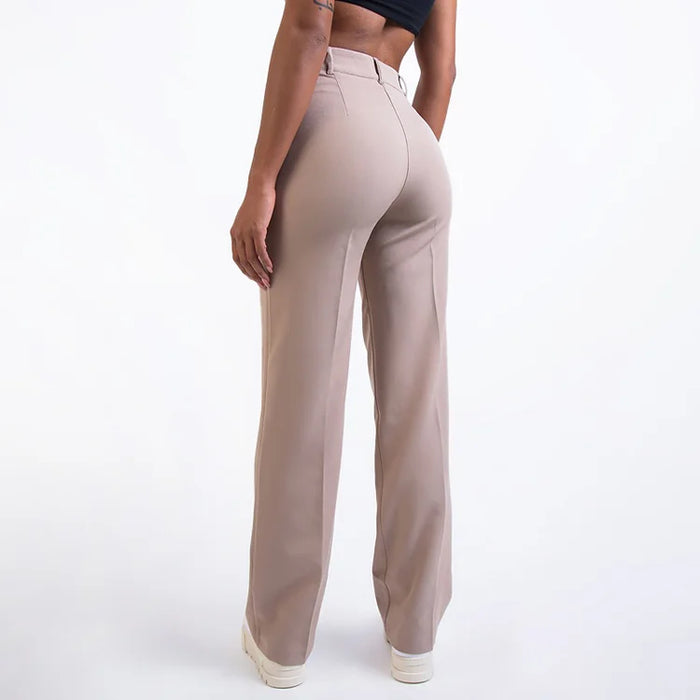 Pantalon met hoge taille voor vrouwen, perfect voor een elegante en moderne uitstraling