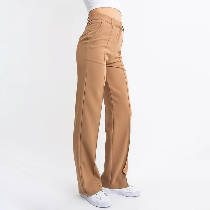 Pantalon met hoge taille voor vrouwen, perfect voor een elegante en moderne uitstraling