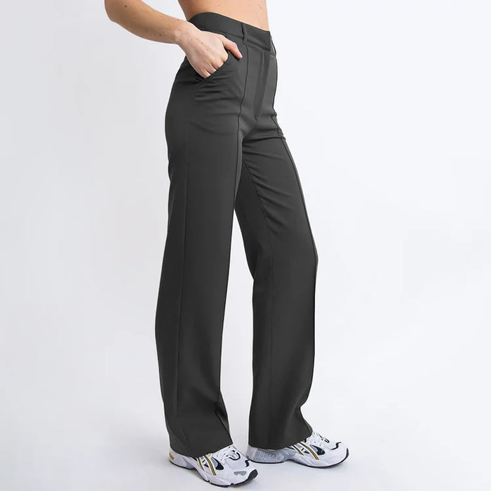 Pantalon met hoge taille voor vrouwen, perfect voor een elegante en moderne uitstraling