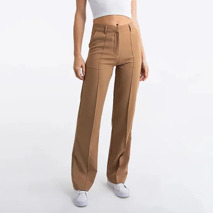 Pantalon met hoge taille voor vrouwen, perfect voor een elegante en moderne uitstraling